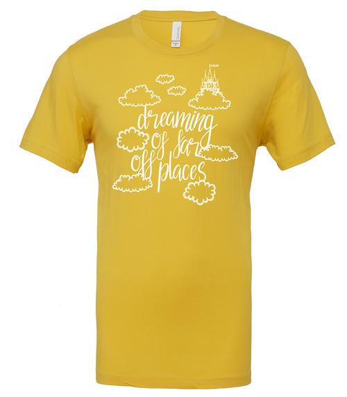 Far Off Places Tee - Light Yellow
